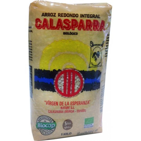 Arroz redondo integral.