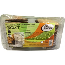 Galleta maría integral con chocolate