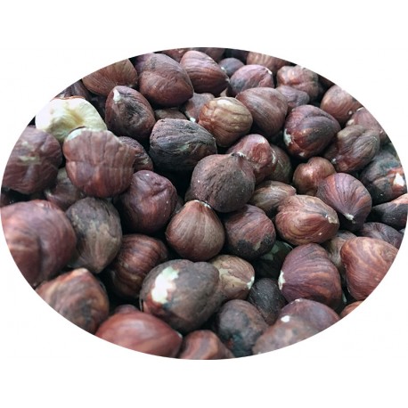 Avellana cruda con piel