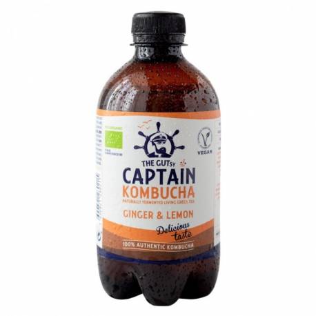 Té kombucha jengibre limón