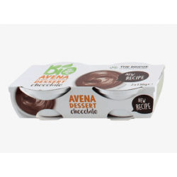 Postre de avena y chocolate